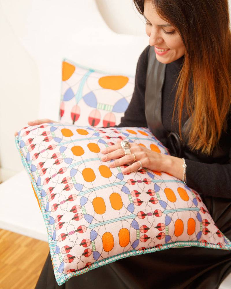 Lanerossi Campanule plaid e cuscino by Elena Salmistraro Spedizione Gratuita
