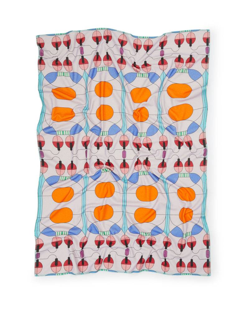 Lanerossi Campanule plaid e cuscino by Elena Salmistraro In Saldo
