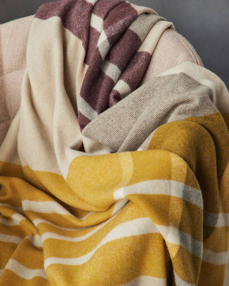 Lanerossi Everest Check plaid in puro cashmere Promozione