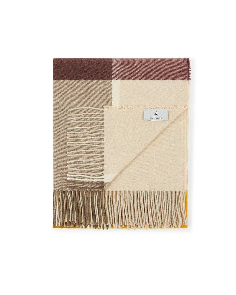 Lanerossi Everest Check plaid in puro cashmere Promozione