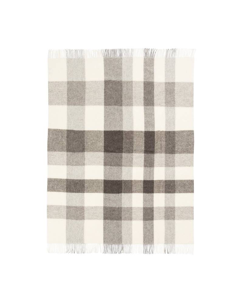 Lanerossi Natural Check plaid in pura lana vergine Affare Del Giorno