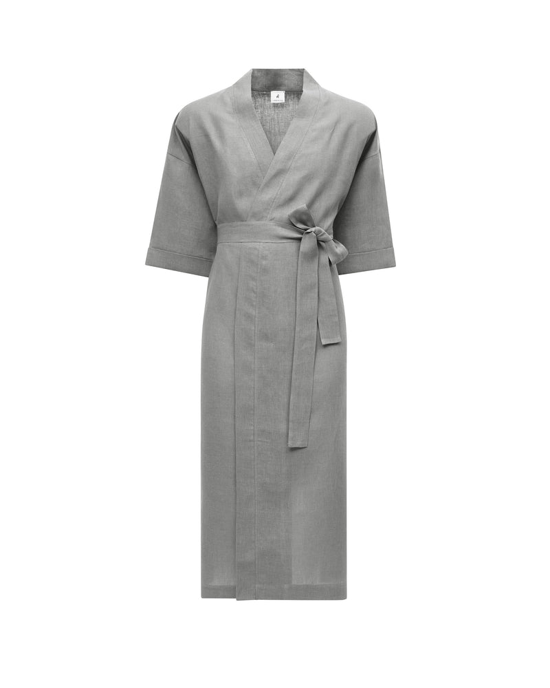 Lanerossi Oita Kimono vestaglia in lino Consegna Veloce