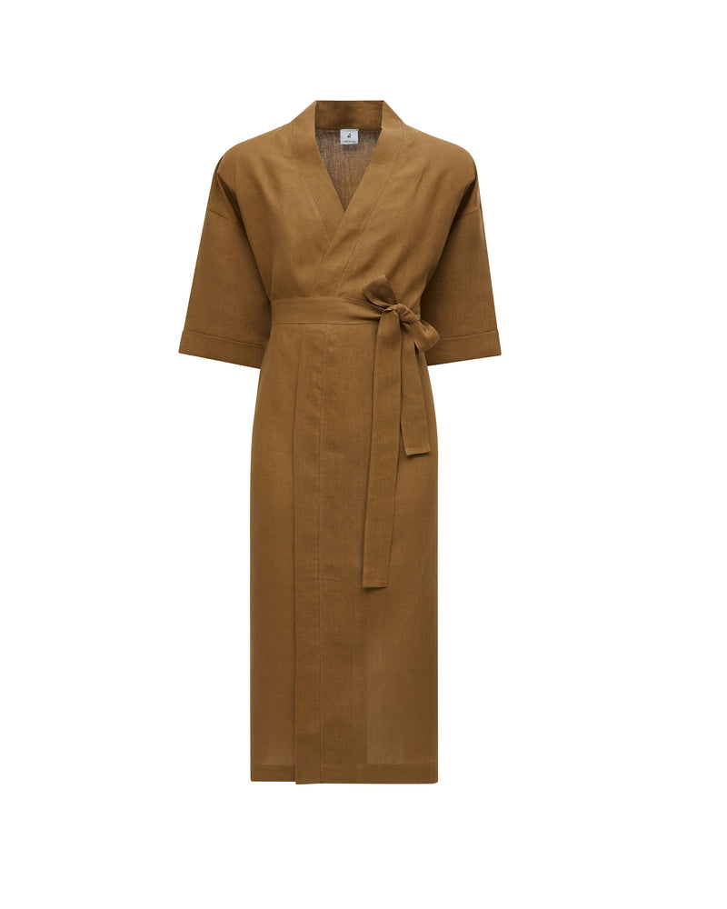 Lanerossi Oita Kimono vestaglia in lino Consegna Veloce