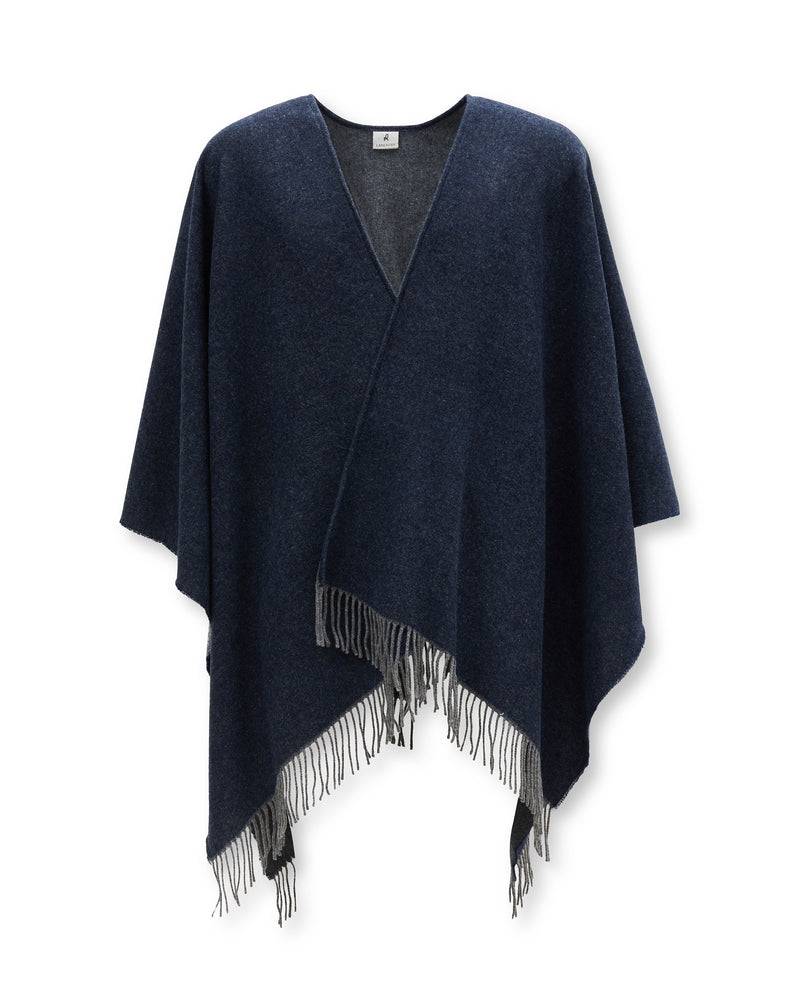 Lanerossi Colin poncho in misto cashmere e lana In Saldo