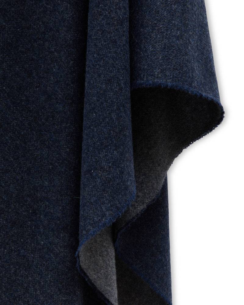 Lanerossi Colin poncho in misto cashmere e lana In Saldo