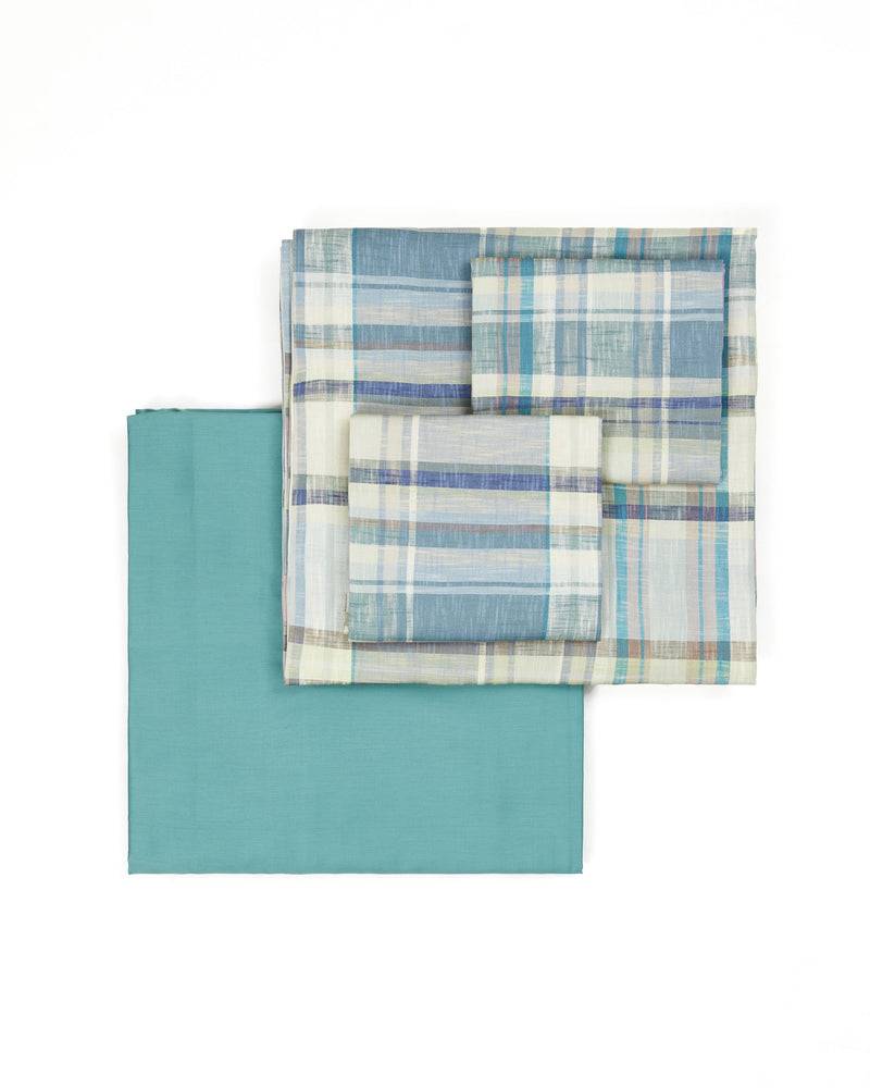 Lanerossi Madras set lenzuola in raso di cotone Nuova