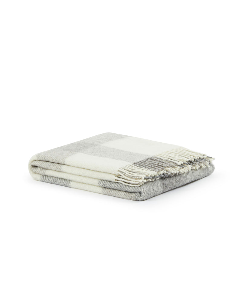 Lanerossi Iseo Check plaid in pura lana Vendita Economica