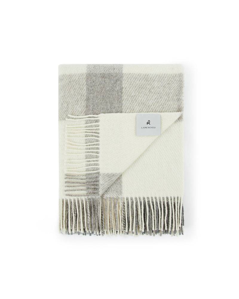 Lanerossi Iseo Check plaid in pura lana Vendita Economica