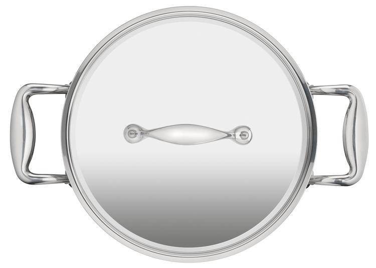 Lagostina Accademia Lagofusion®, Casseruola fonda due maniglie con coperchio Soddisfazione Garantita