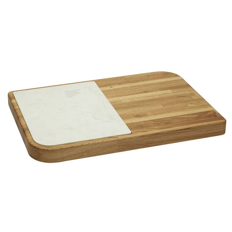 Legnoart Grand Cheese Place Piatto formaggio in legno di rovere con inserto in marmo