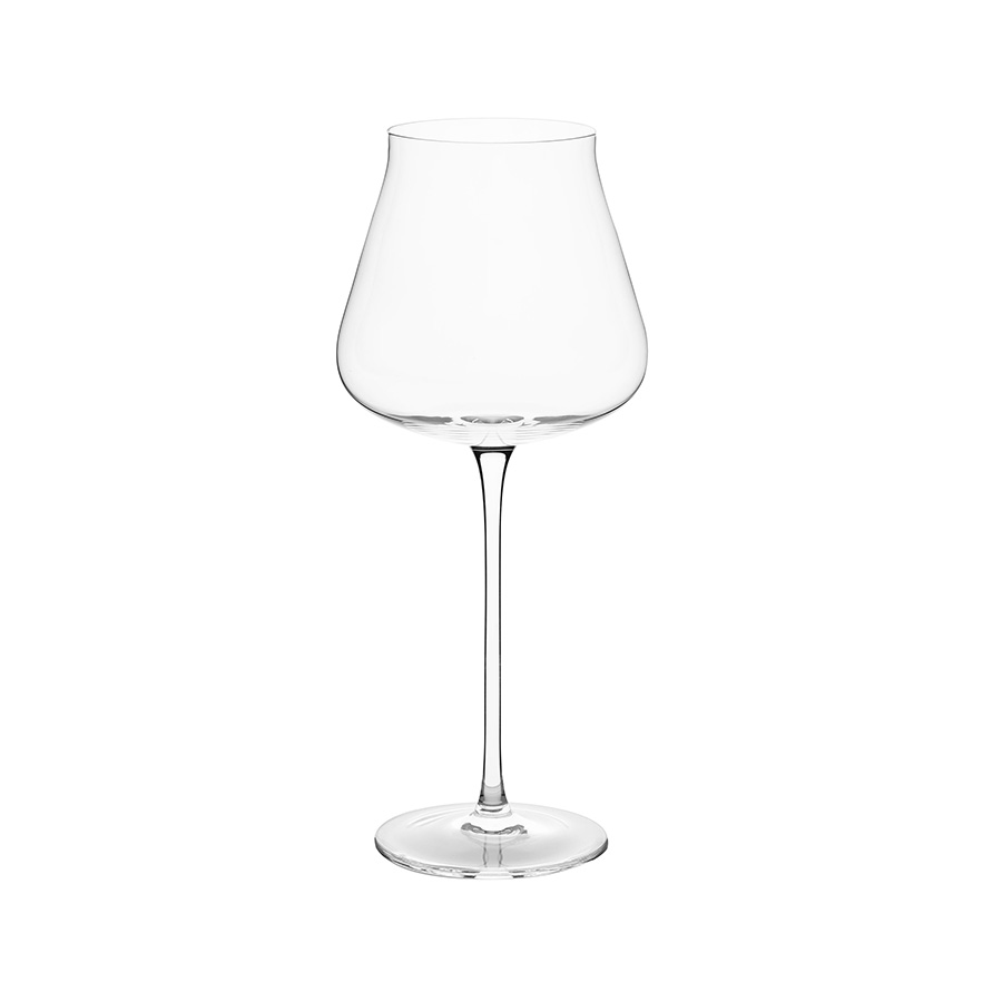 Legnoart DEGUSTIBUS Set di bicchieri Magnum per la Degustazione in Cristallo Soffiato Senza Piombo con supporto in alluminio e legno di Rovere