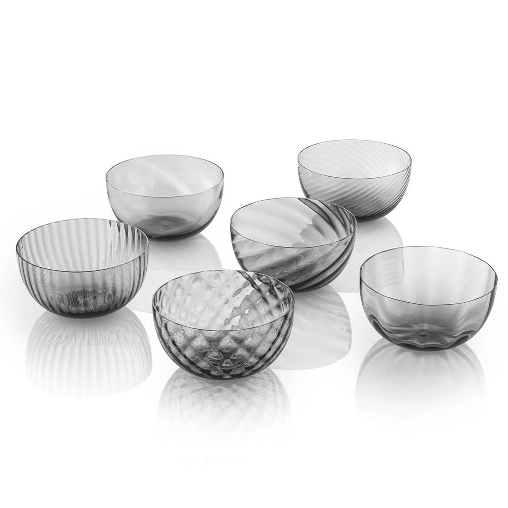 Masonmoretti Idra Set of 6 Bowls Grey Promozione Limitata