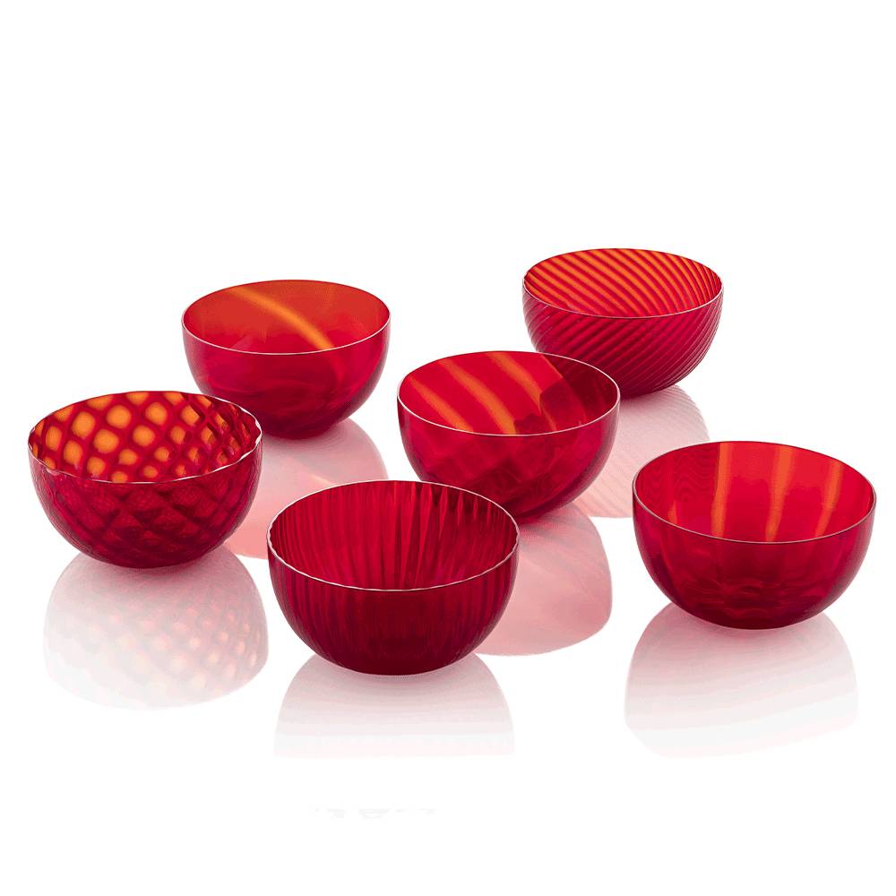 Masonmoretti Idra Set of 6 Bowls Red Shopping Online