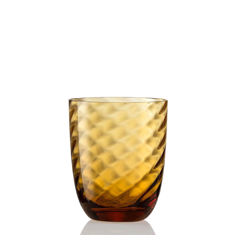 Masonmoretti Idra Glass Amber Optic Twisted Presa