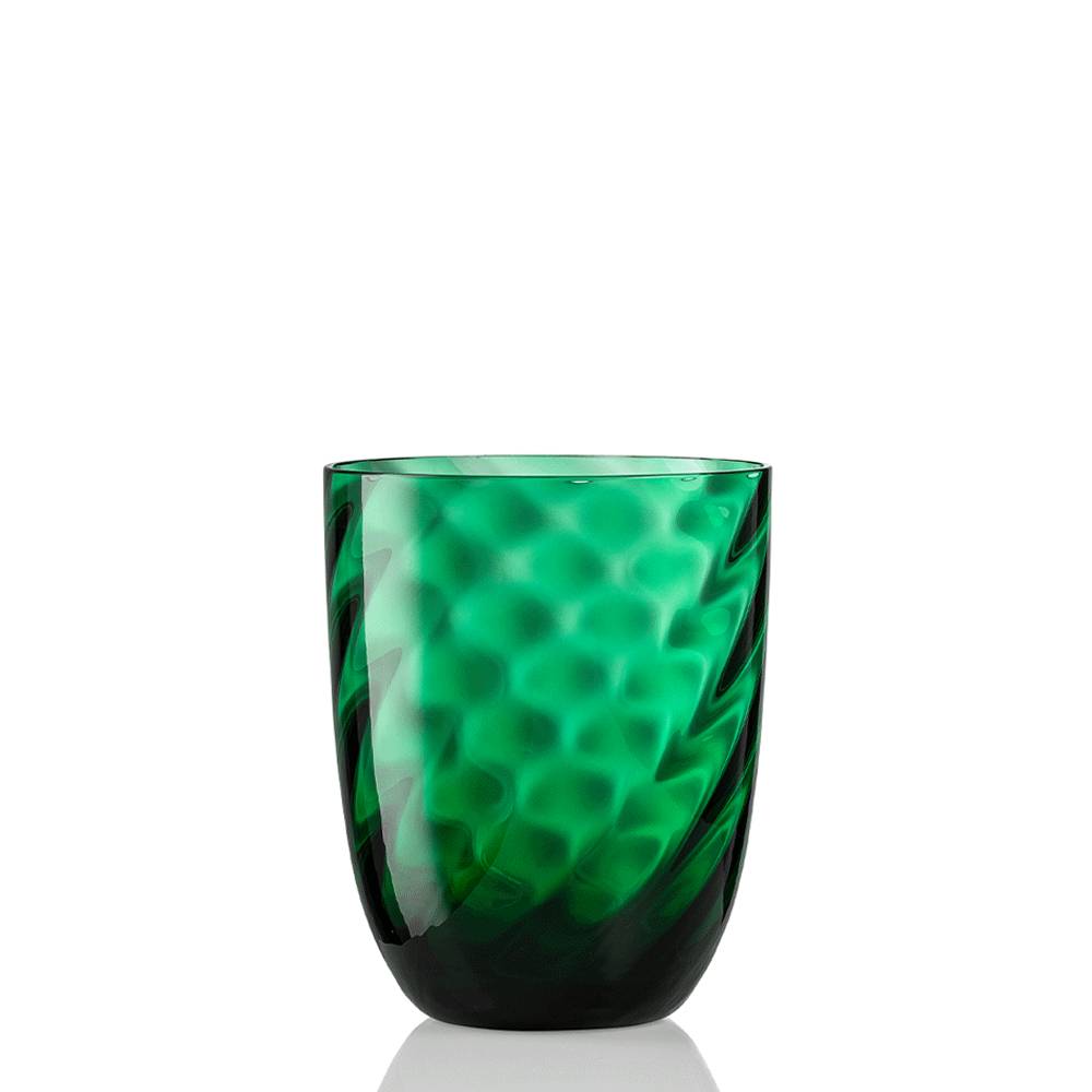 Masonmoretti Idra Glass Laurel Green Optic Twisted In Vendita