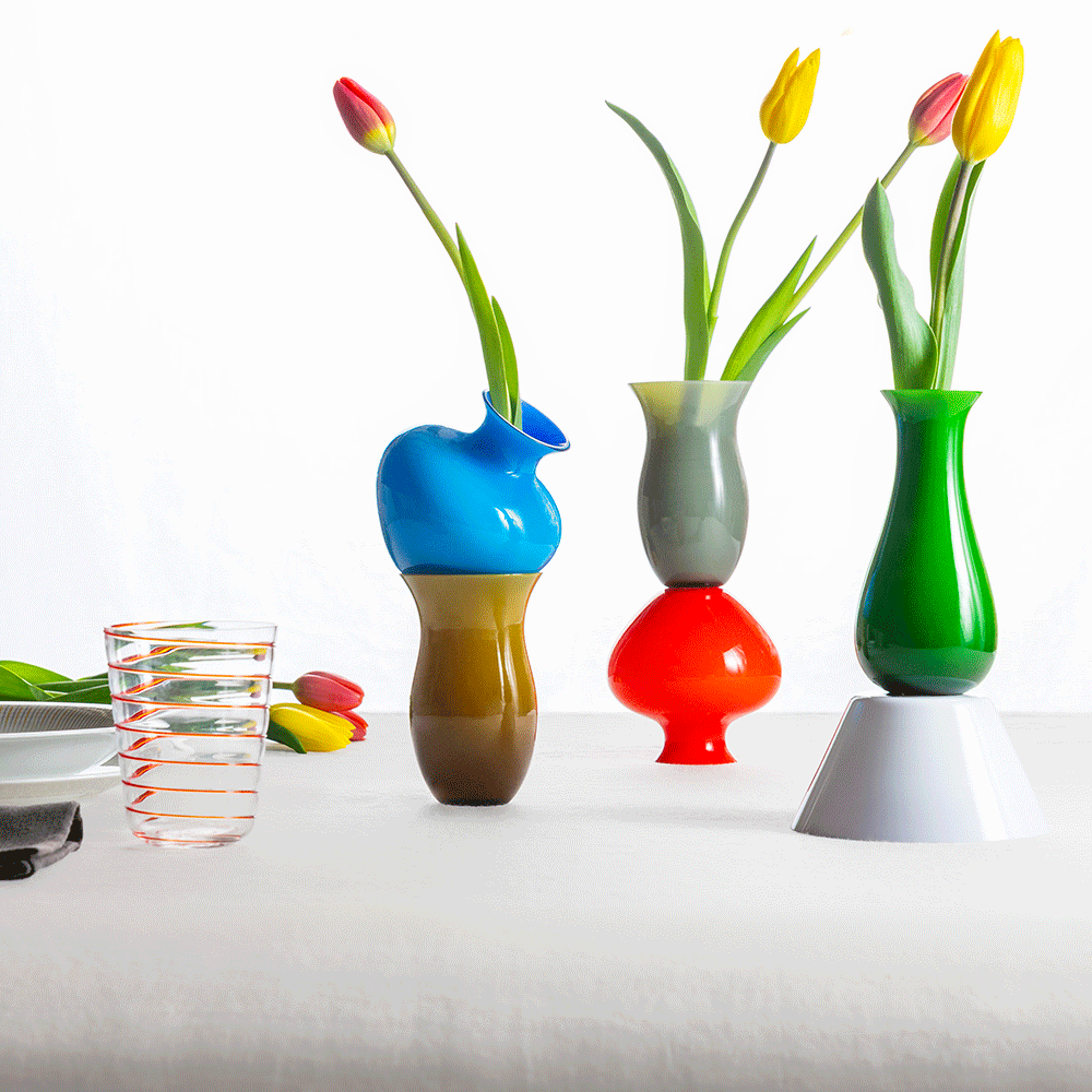 Masonmoretti Miniantares 0040 Vase Pine Green In Saldo