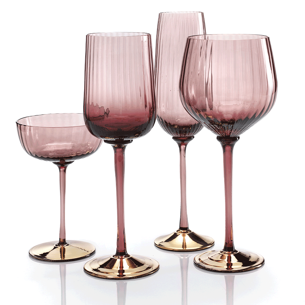 Masonmoretti Cote D'Or Wine Glass Violet-Gold Esporta salva