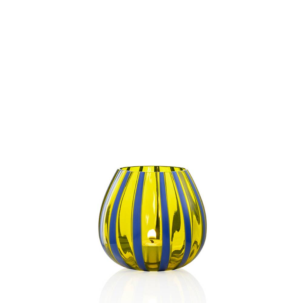 Masonmoretti Candle Holder String Blue Yellow Vendita calda