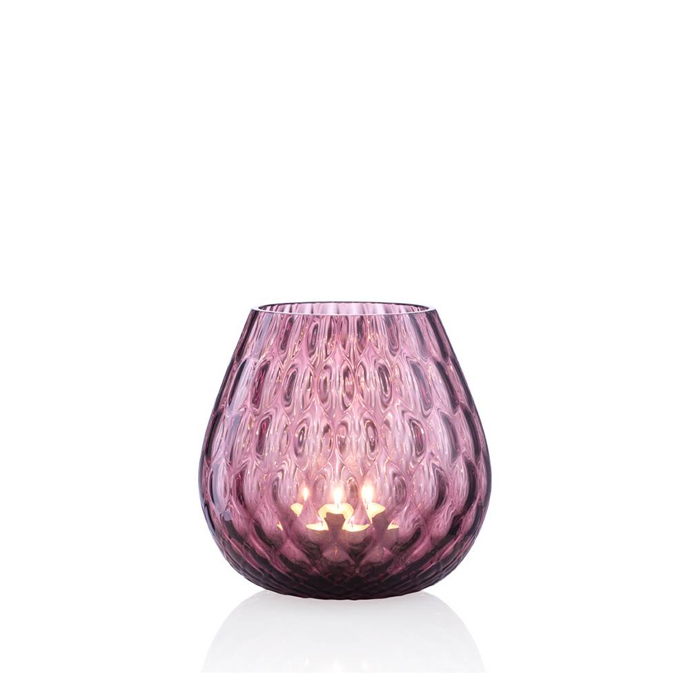 Masonmoretti Candle Holder Macramè Medium Purple Prezzo basso