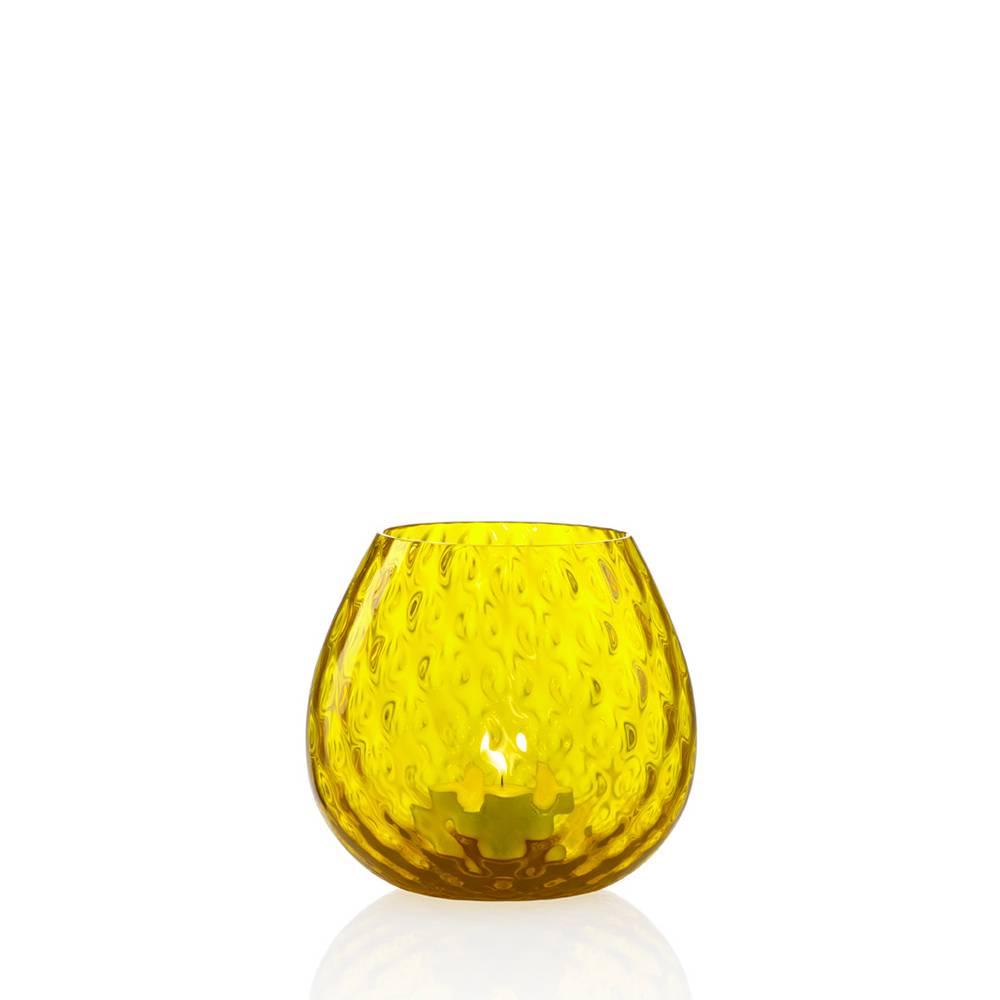 Masonmoretti Candle Holder Macramè Little Yellow Limitato a 3 giorni