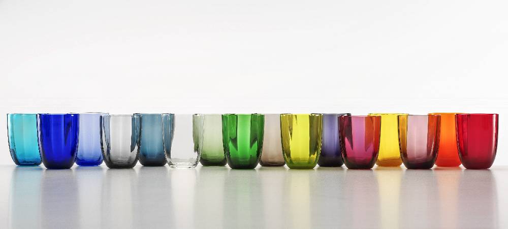 Masonmoretti Set of 16 Idra Tumblers, Optic Collection Qualità Garantita