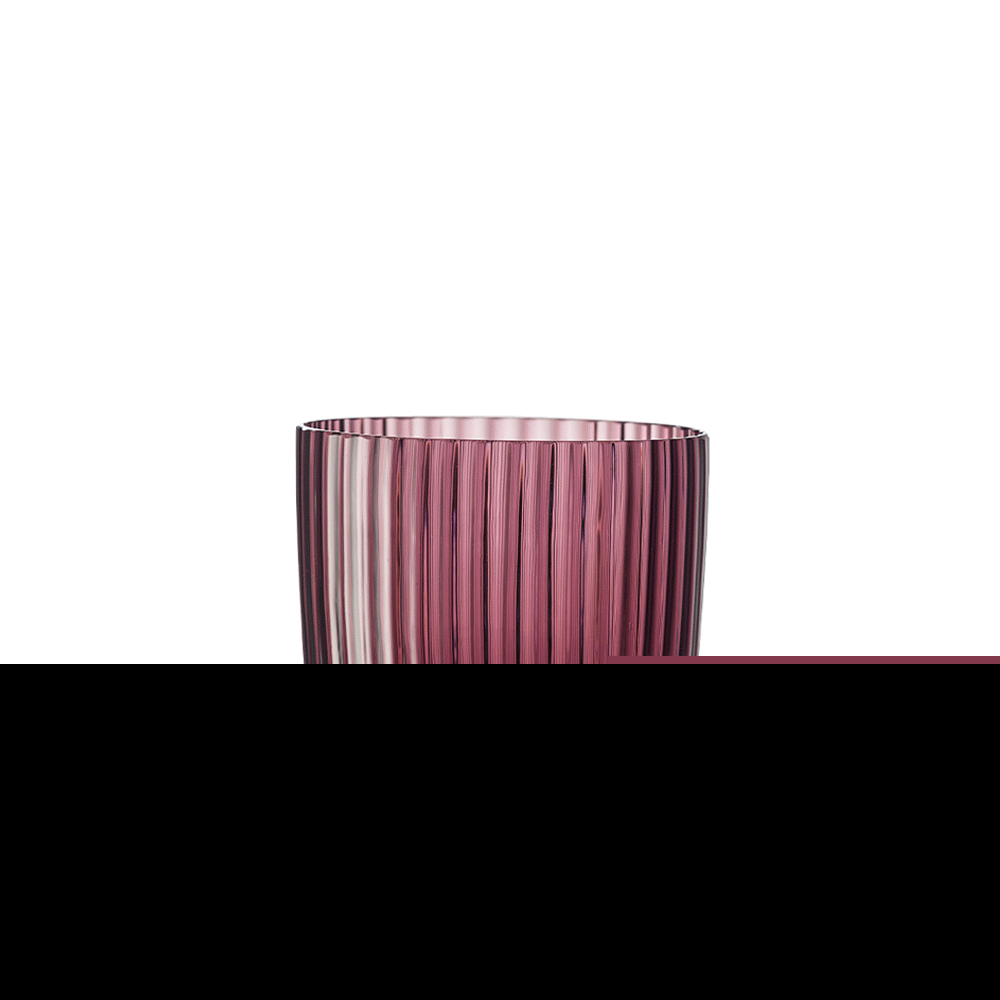 Masonmoretti Water Glass Idra Striped Violet