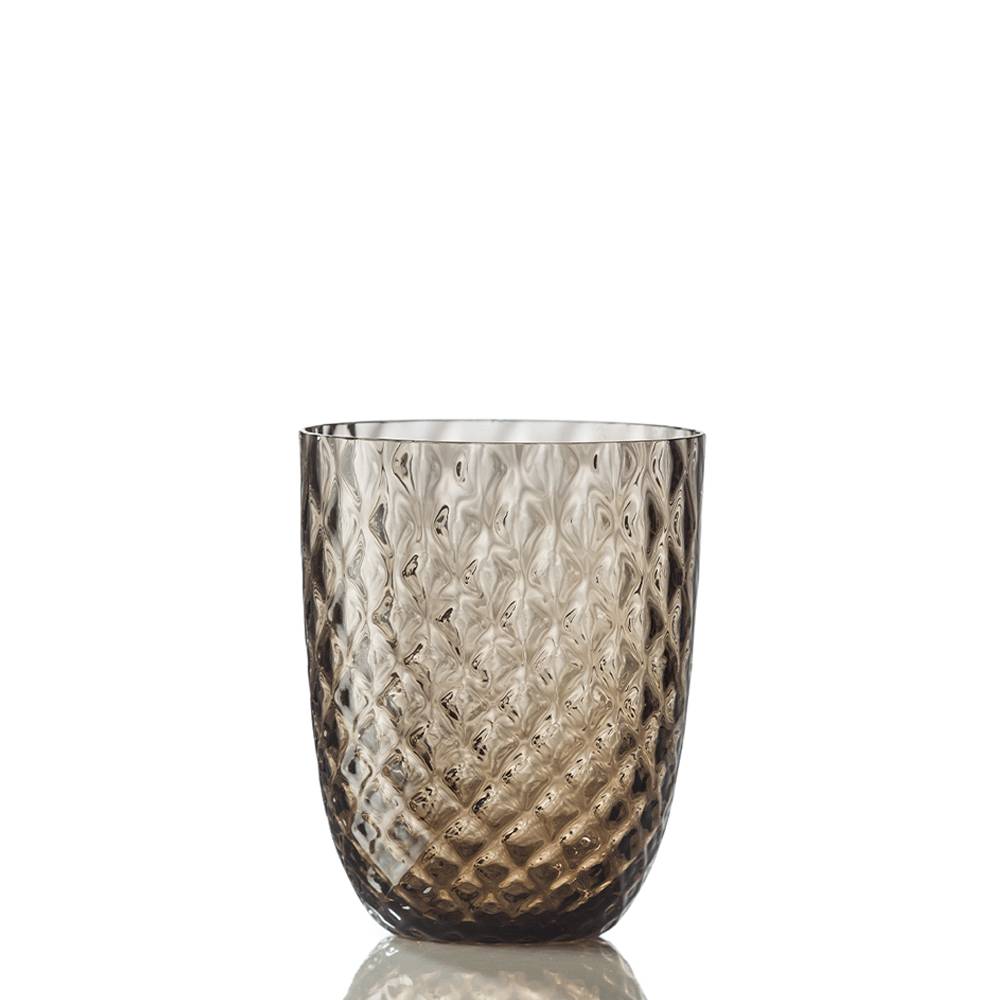 Masonmoretti Water Glass Idra Balloton Brown In Saldo