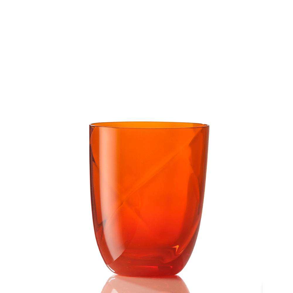 Masonmoretti Water Glass Idra Lente Orange Shopping online