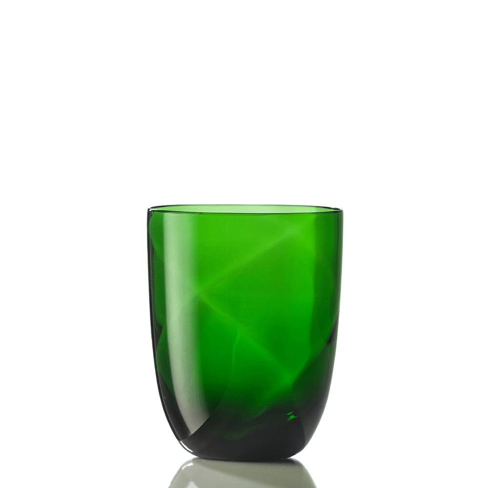 Masonmoretti Water Glass Idra Lente Pine Green Smaltimento dello stoccaggio