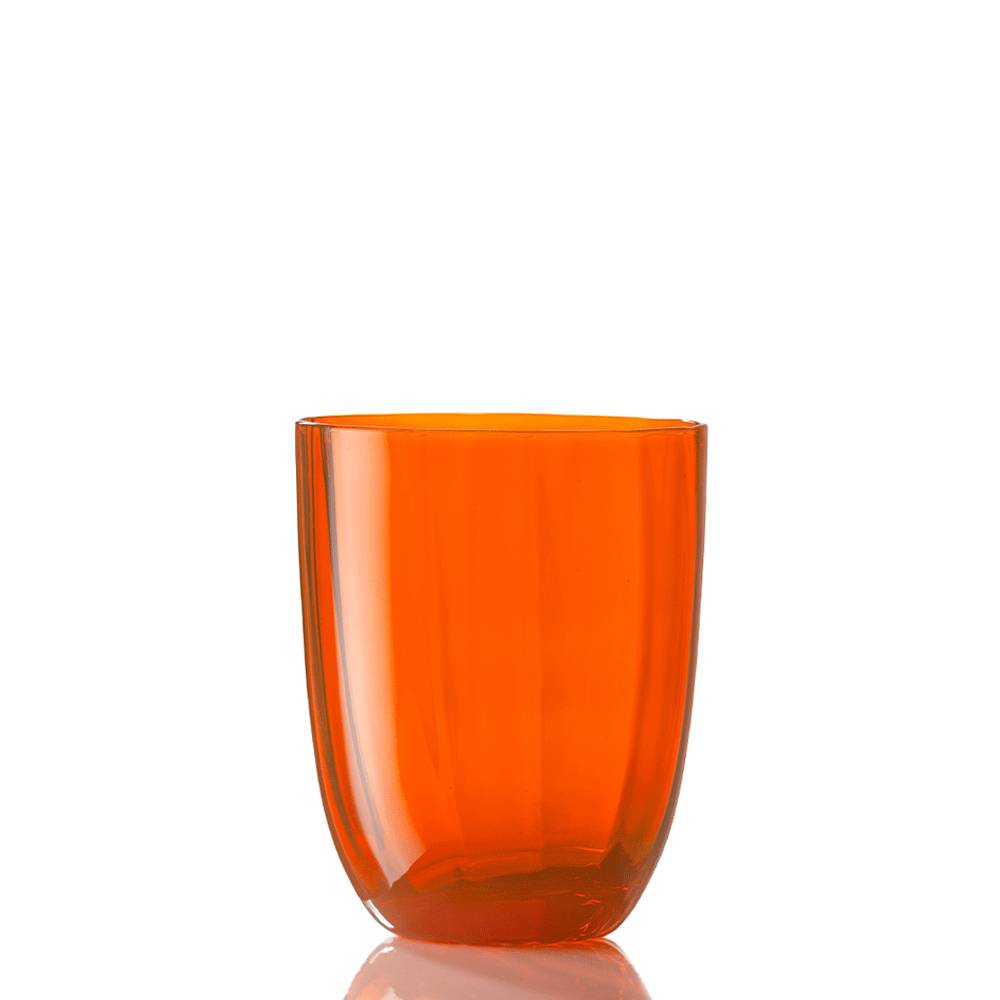 Masonmoretti Water Glass Idra Optic Orange Online Outlet