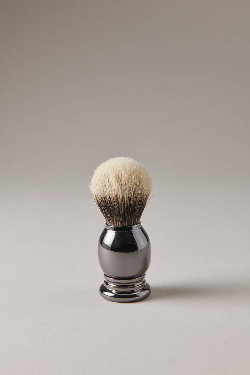Lorenzi Milano Pennello barba nichel nero in Nichel nero