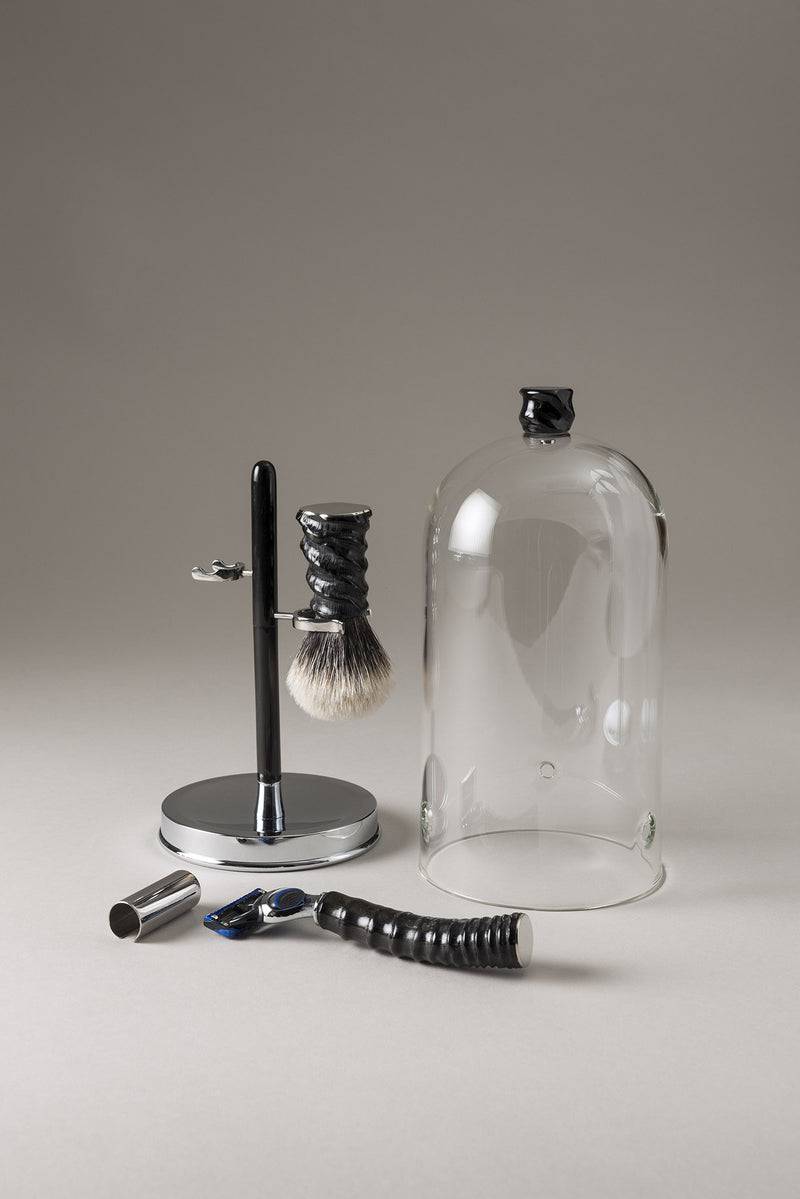 Lorenzi Milano Set barba toilette con campana in Springbok Affare Del Giorno