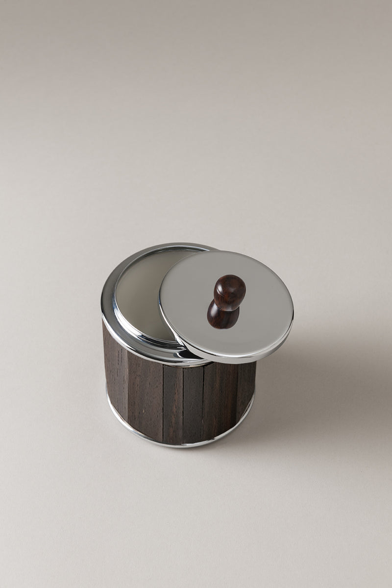 Lorenzi Milano Barattolo porta cotone da toilette in Legno Acquista Ora