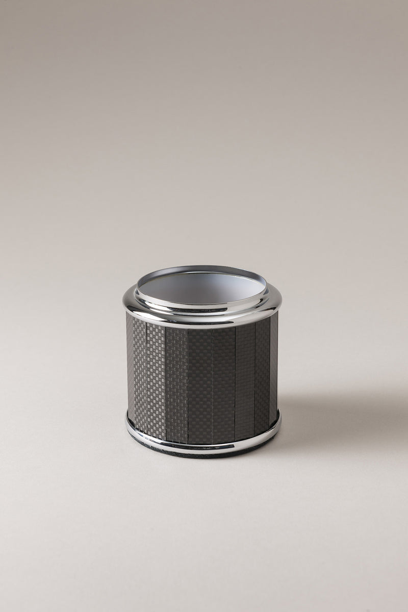 Lorenzi Milano Barattolo porta cotone da toilette in Carbonio Shopping Online
