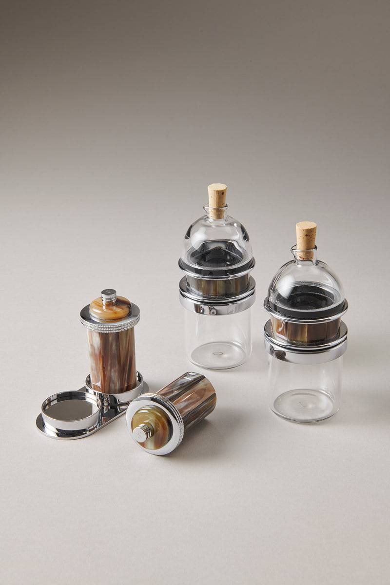 Lorenzi Milano Set macina sale e pepe mignon in Zebu Nuovi prodotti