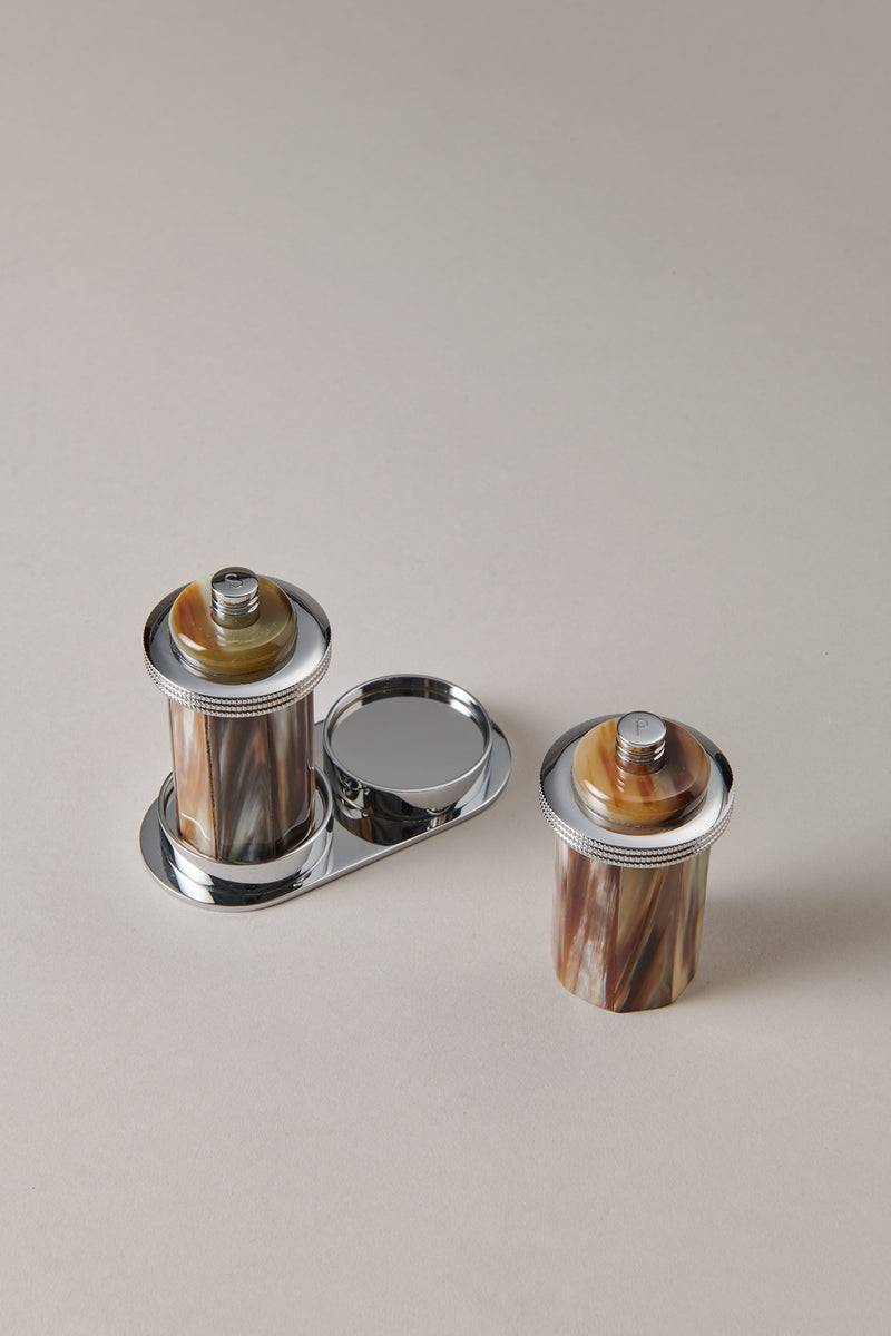 Lorenzi Milano Set macina sale e pepe mignon in Zebu Nuovi prodotti