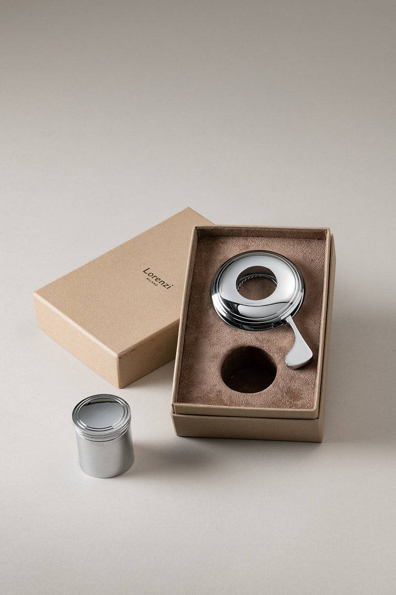 Lorenzi Milano Set pinza e tappo Champagne in Ottone cromato Fino al 60% di sconto