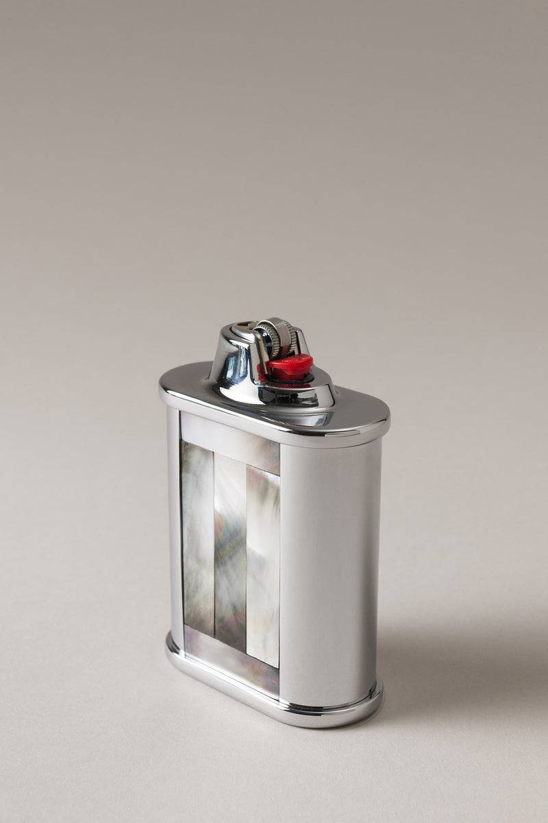 Lorenzi Milano Porta accendino Bic tavolo in Madreperla Latest fashion