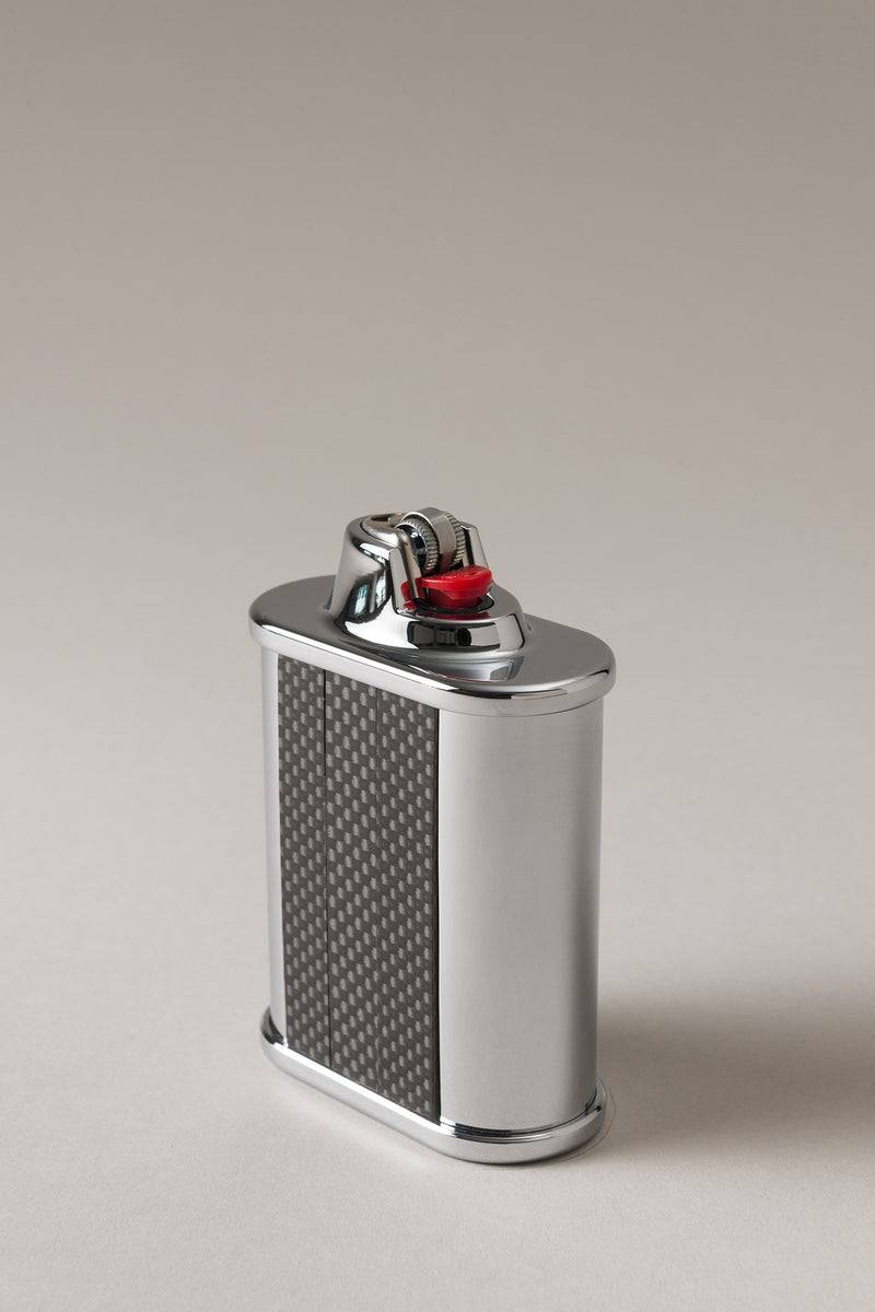 Lorenzi Milano Porta accendino Bic tavolo in Carbonio Online Outlet
