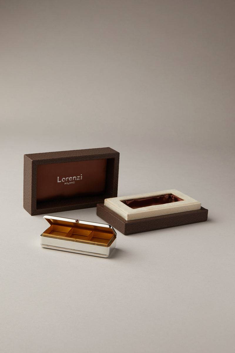 Lorenzi Milano Porta pillole settimanale in Argento Online