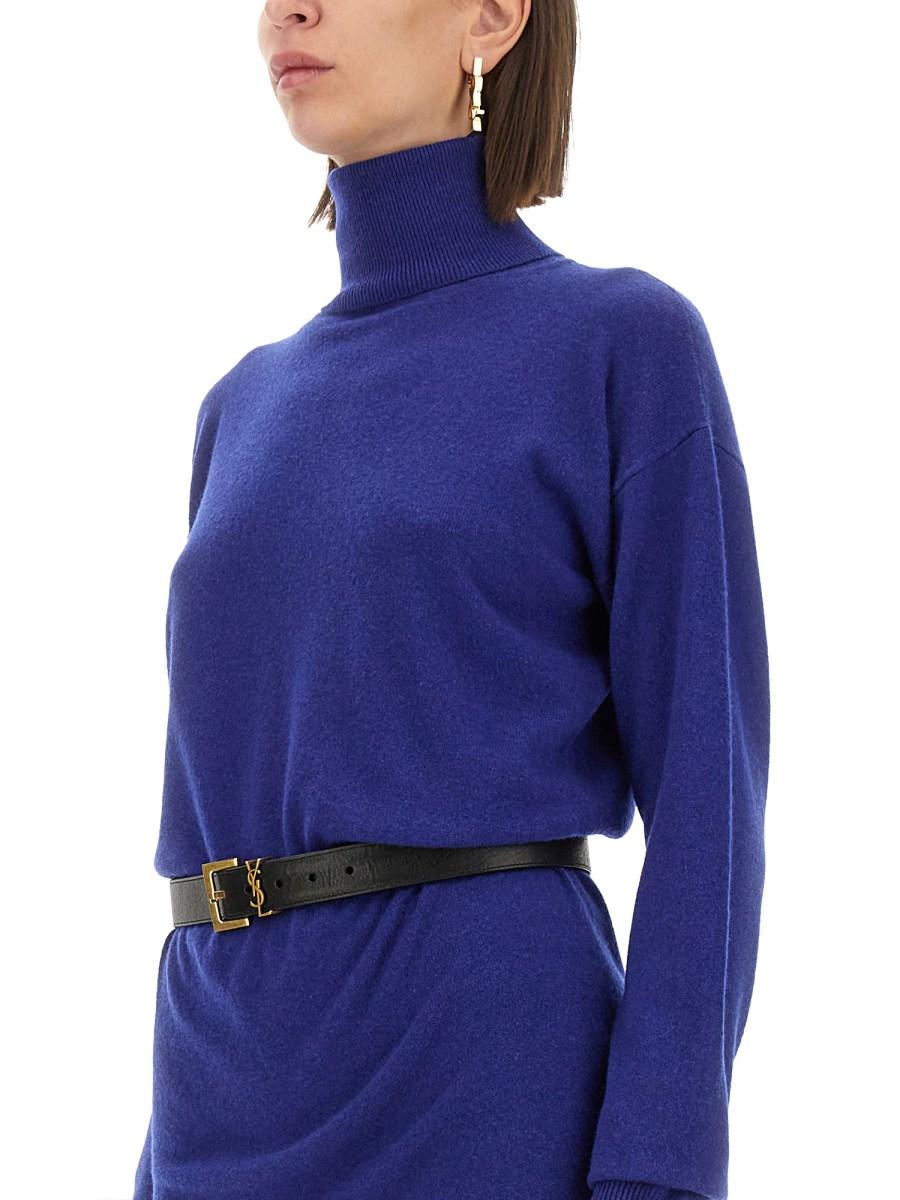 SAINT LAURENT PULLOVER IN CASHMERE CON GIARRETTIERA Promozione