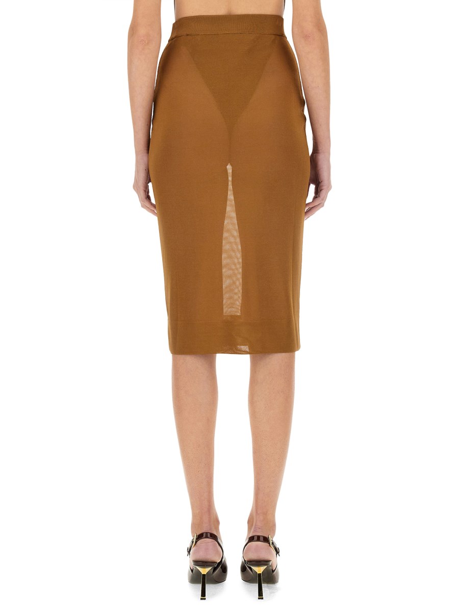 SAINT LAURENT GONNA A MATITA IN MAGLIA Pezzi Unici