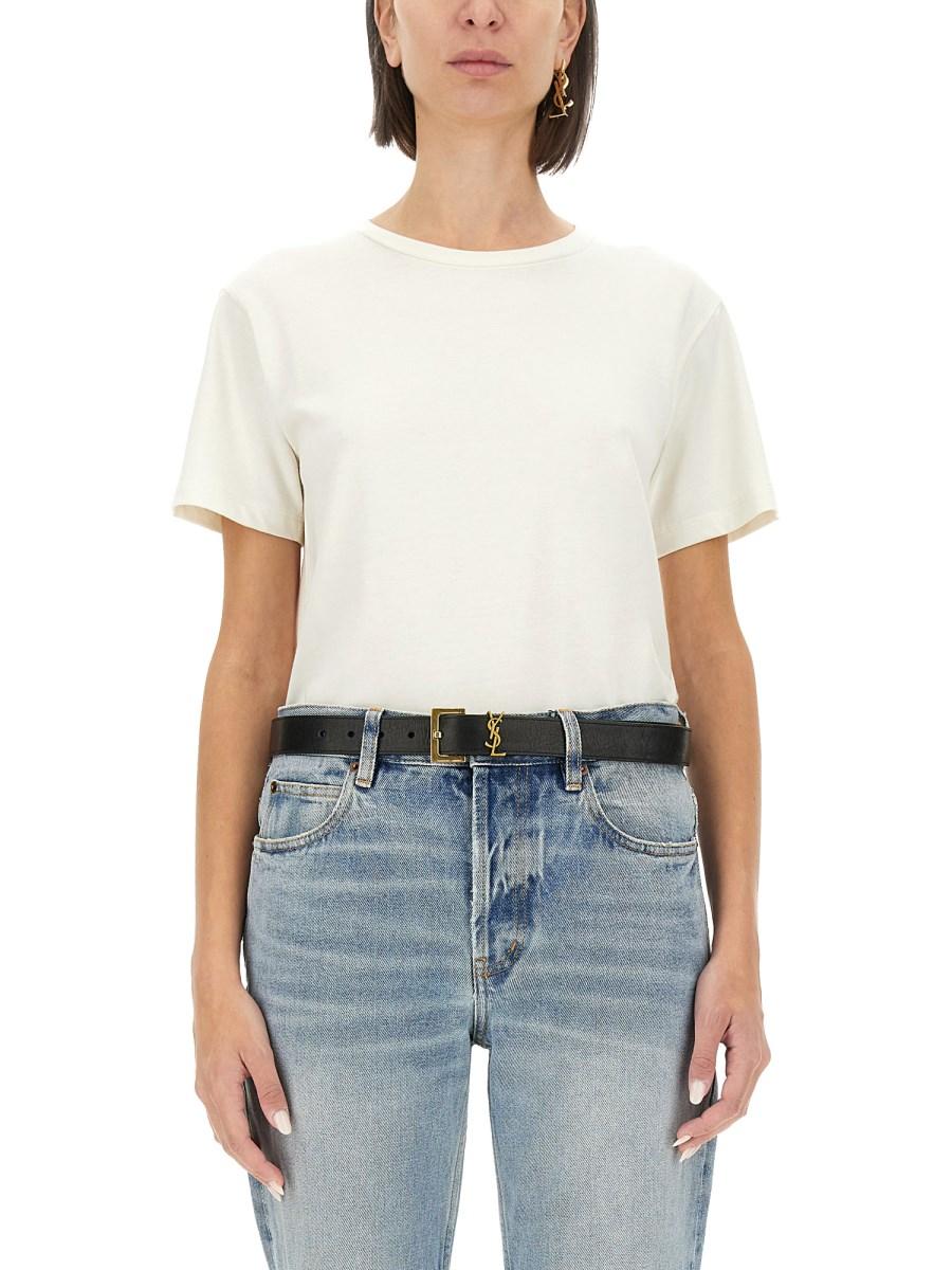 SAINT LAURENT T-SHIRT CON LOGO