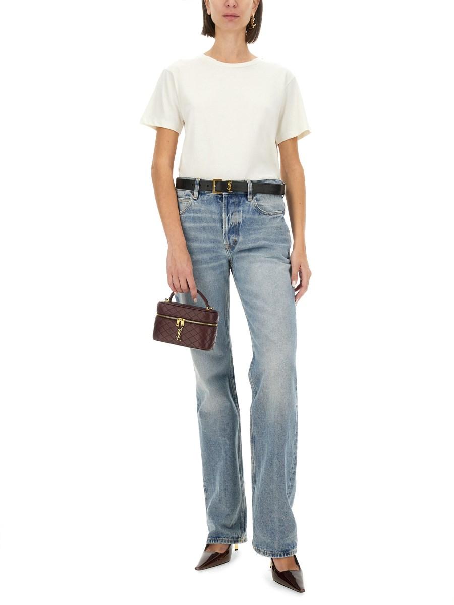 SAINT LAURENT T-SHIRT CON LOGO Soddisfazione Garantita