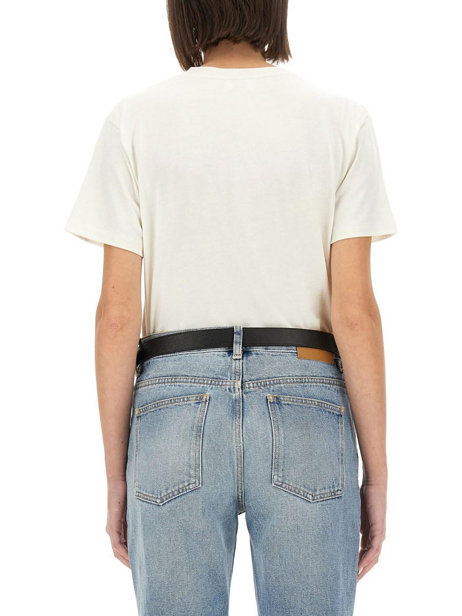SAINT LAURENT T-SHIRT CON LOGO Soddisfazione Garantita
