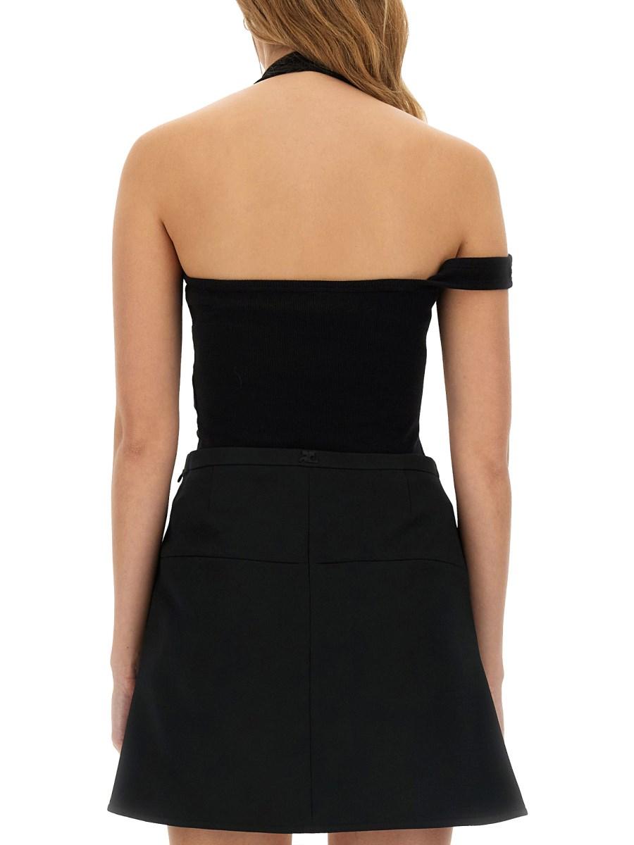 COURREGES TOP ASIMMETRICO '90 A COSTE Prezzo Ridotto