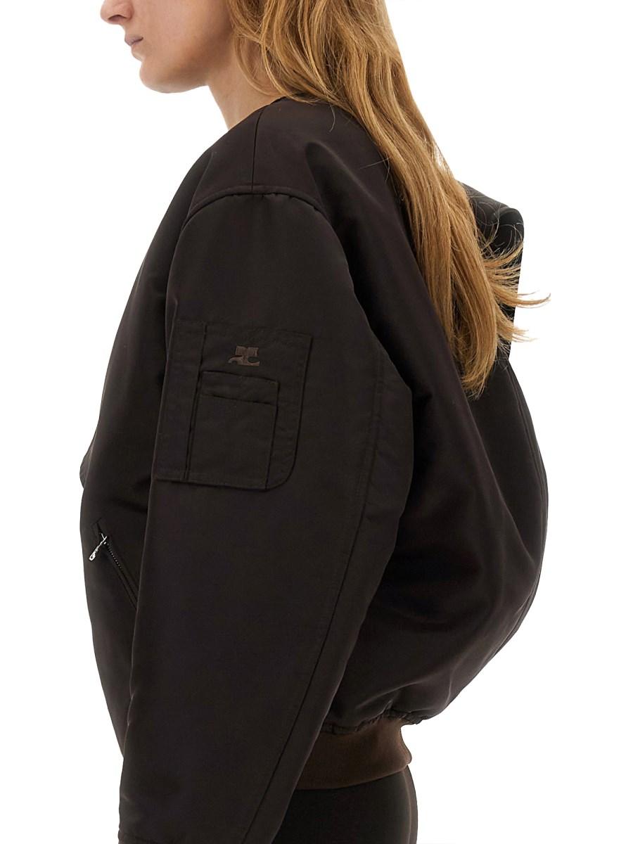 COURREGES BOMBER CON COLLO A FIOCCO Novità