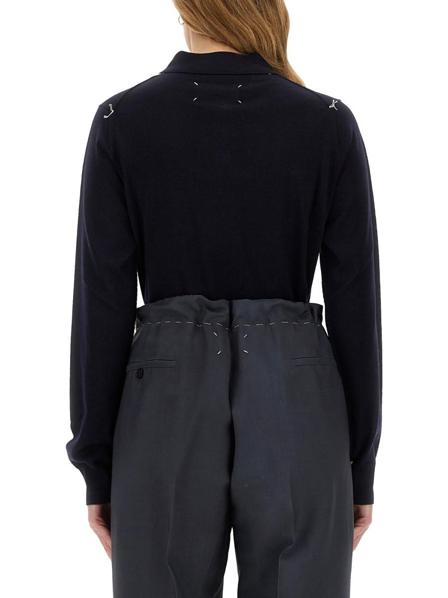 MAISON MARGIELA POLO IN LANA Sconto