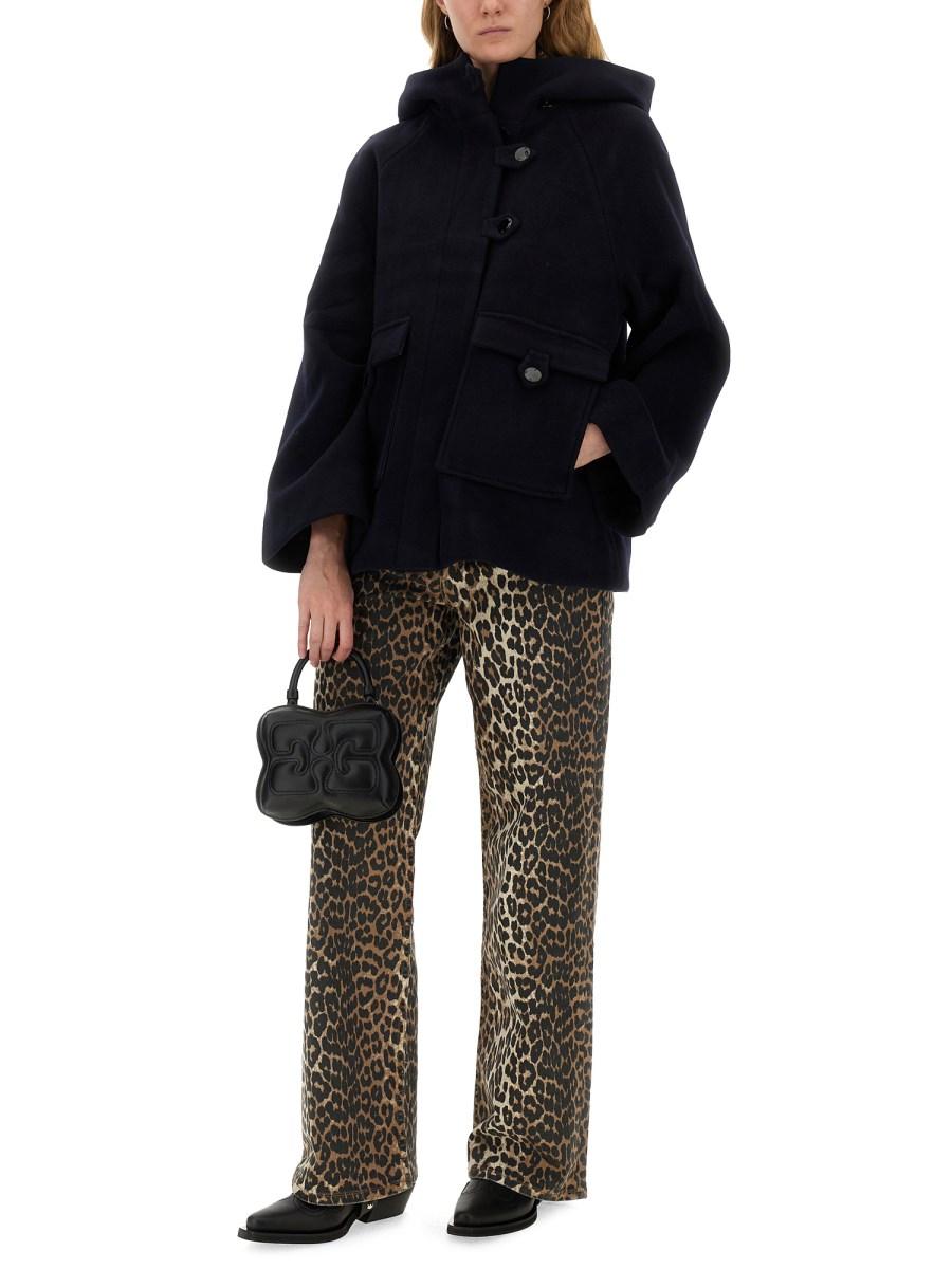GANNI CAPPOTTO MIDI CON CAPPUCCIO Negozio