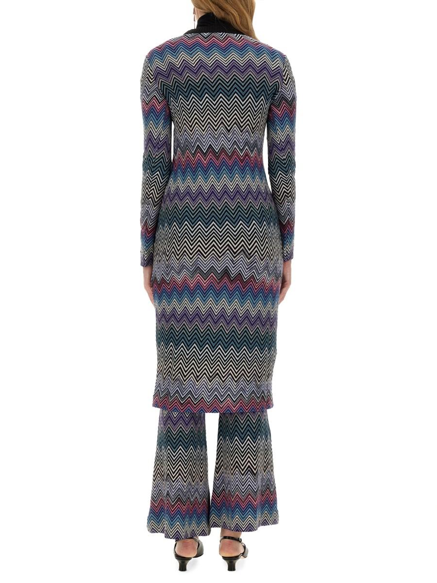 MISSONI CARDIGAN LUNGO IN LANA ZIG ZAG Moda